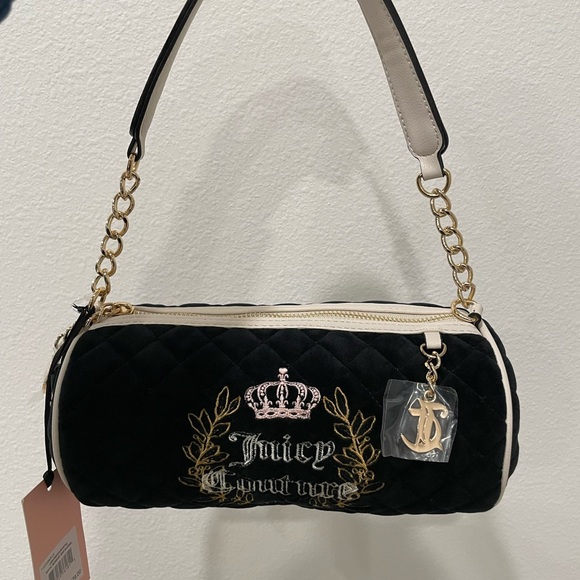 Juicy Couture Royal Moments Velour Barrel Mini Bag - Picture 6 of 6